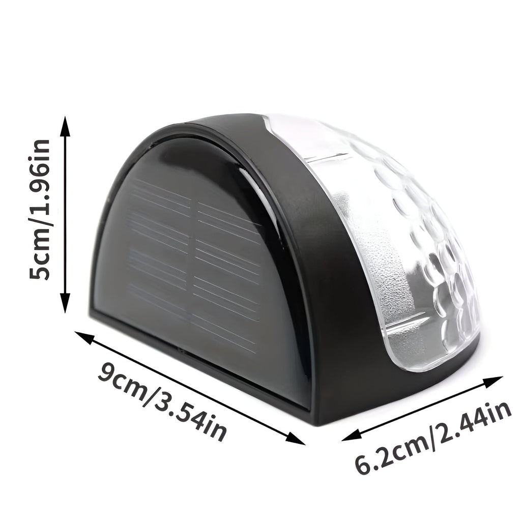 Lampada da giardino solare con 6 LED – Illuminazione decorativa per esterni con gioco di luci | Resistente alle intemperie per giardino, scale e terrazza