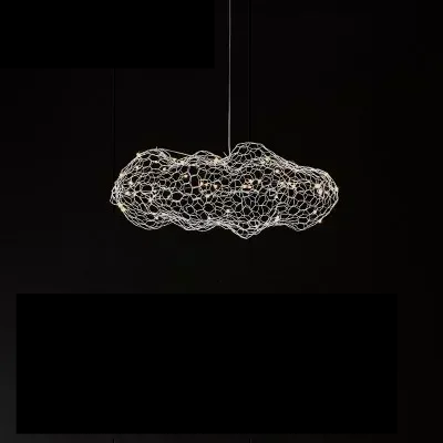 Lampada a sospensione Nuvola in Rete di Ferro Design Danese
