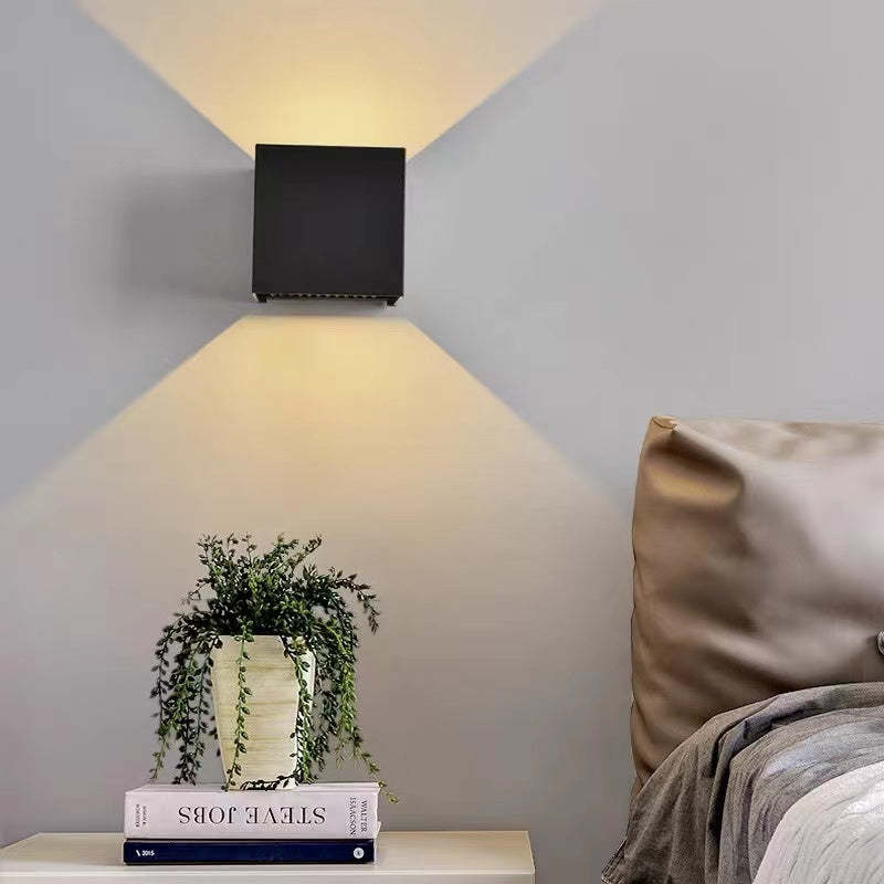 Lampada da Parete Esterna Quadrata Moderna Regolabile LED Nexu