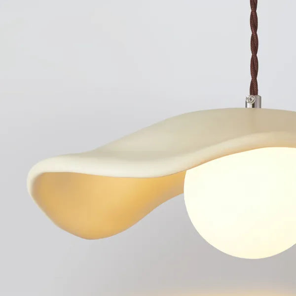 Lampada a sospensione creativa Wabi Sabi per la sala da pranzo con foglie di loto
