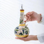 Bottiglia in Ceramica Toscana per Olio d'Oliva e Aceto