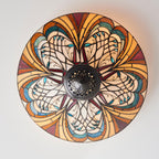 Interiors 1900 Lampada da soffitto Tiffany Medium Flush Hector