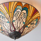 Interiors 1900 Lampada da soffitto Tiffany Medium Flush Hector
