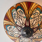 Interiors 1900 Lampada da soffitto Tiffany Medium Flush Hector
