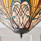 Interiors 1900 Lampada da soffitto Tiffany Medium Flush Hector
