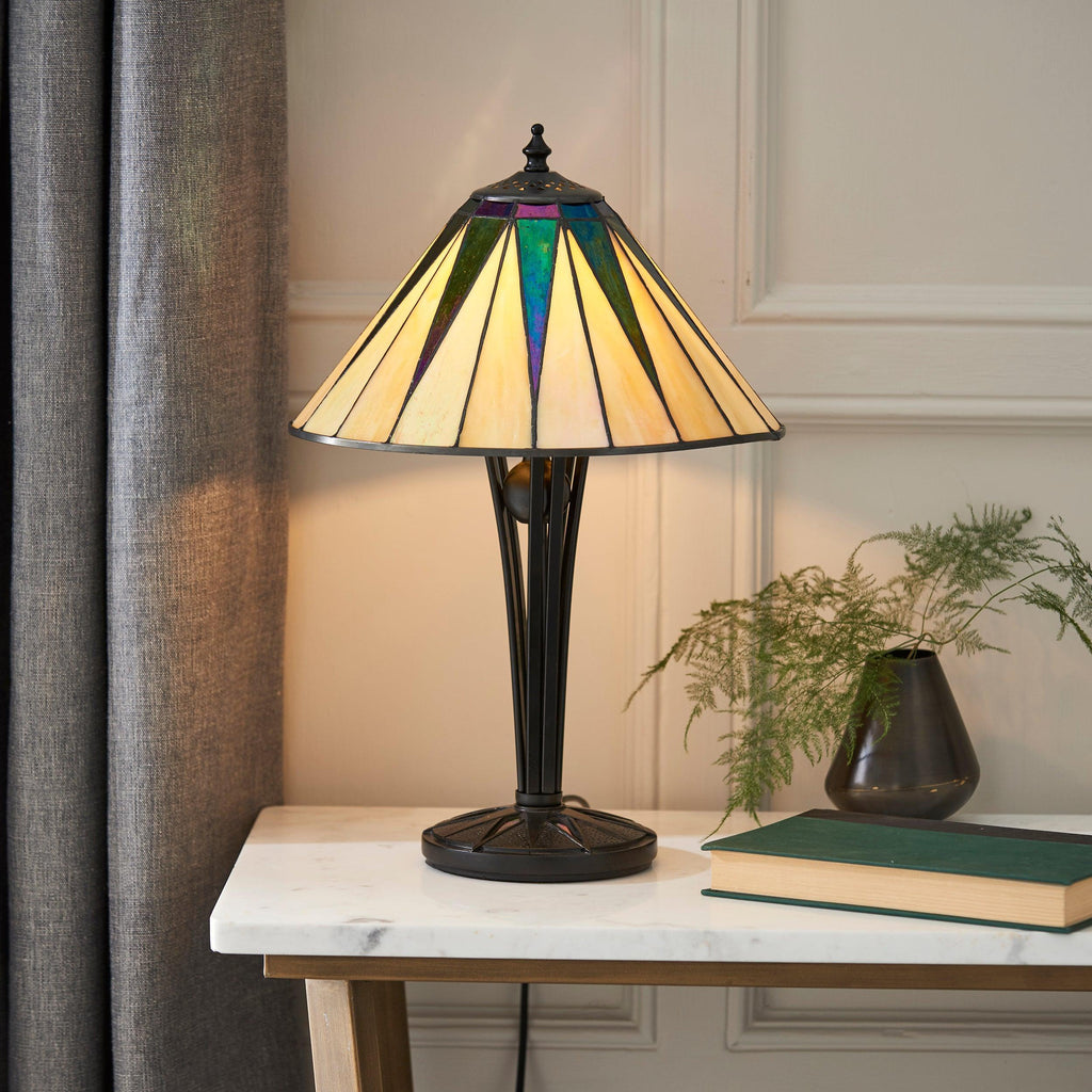 Lampada da Tavolo Tiffany Dark Star Interiors 1900