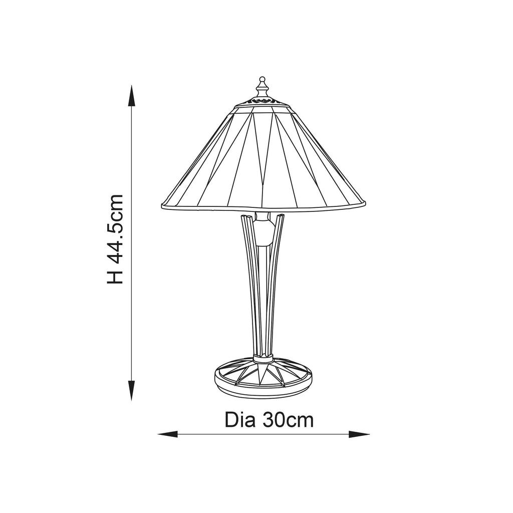 Lampada da Tavolo Tiffany Dark Star Interiors 1900