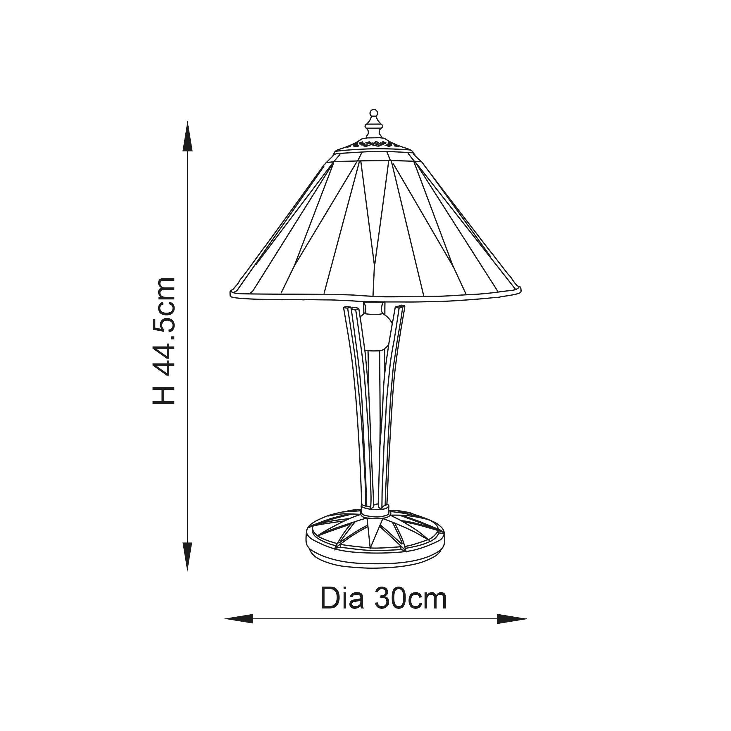 Lampada da Tavolo Tiffany Dark Star Interiors 1900