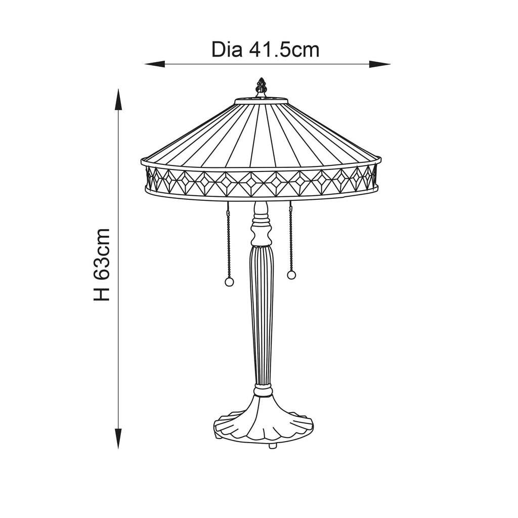 Interiors 1900 Lampada da Tavolo Tiffany Fargo