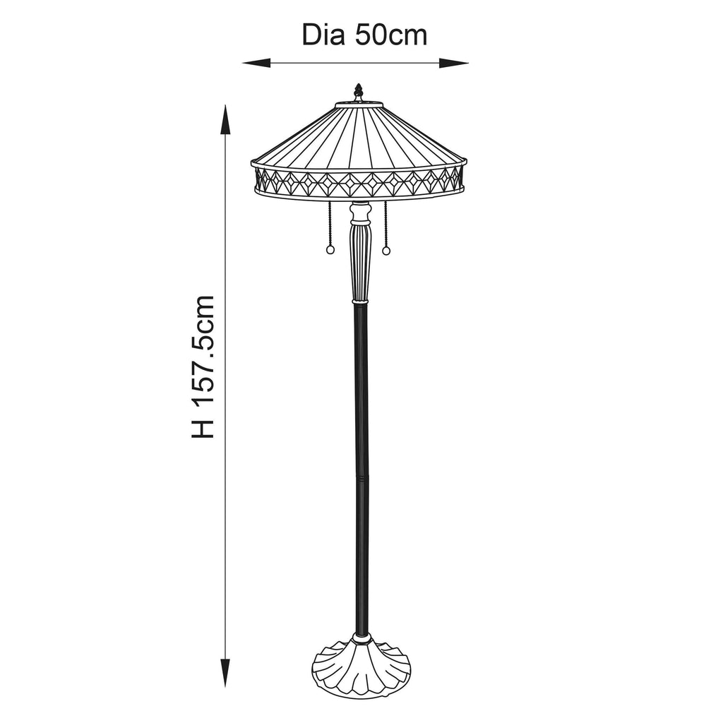 Lampada da Terra Tiffany Fargo Interiors 1900
