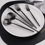 Set di Posate Minimalista – Set in Acciaio Inossidabile da 36 Pezzi per Ogni Occasione
