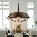 Lampadario Industriale Rustico Nero Epoch