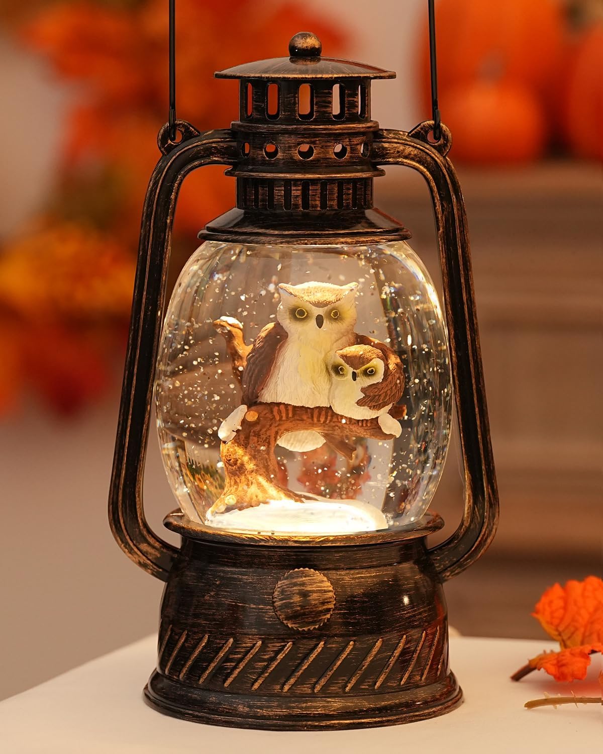 Lampada a LED a forma di Zucca per Decorazioni Autunnali – Luce Calda con Timer di 6 Ore
