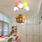 Lampada da soffitto a incasso Aria Designer in legno per camera dei bambini