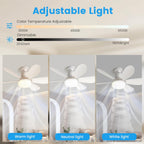Ventilatore da Soffitto con Luce LED e Telecomando