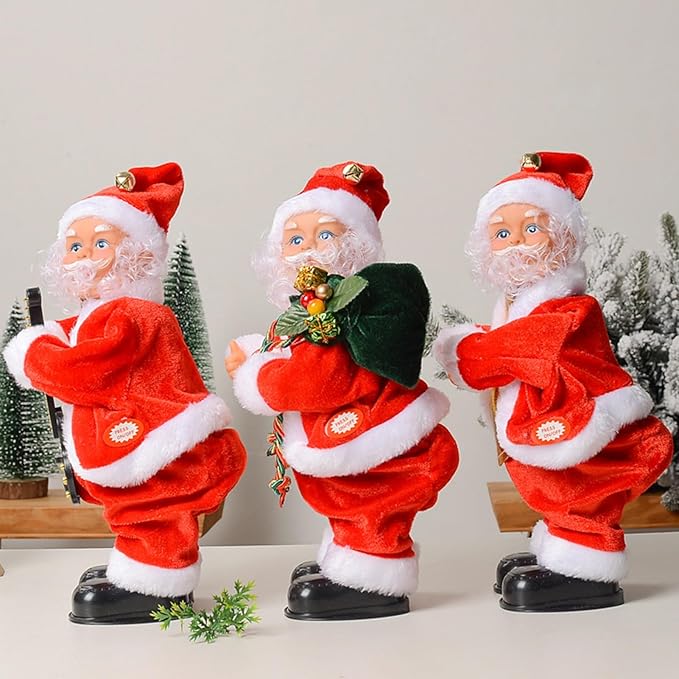 Babbo Natale Ballante con Sedere Nudo – Decorazione Natalizia Divertente