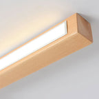 Arisha Linear Slim Ceiling Light, Legno