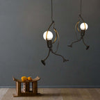 Arisha LED Ferro Speciale Design Uomo Lampada a Sospensione