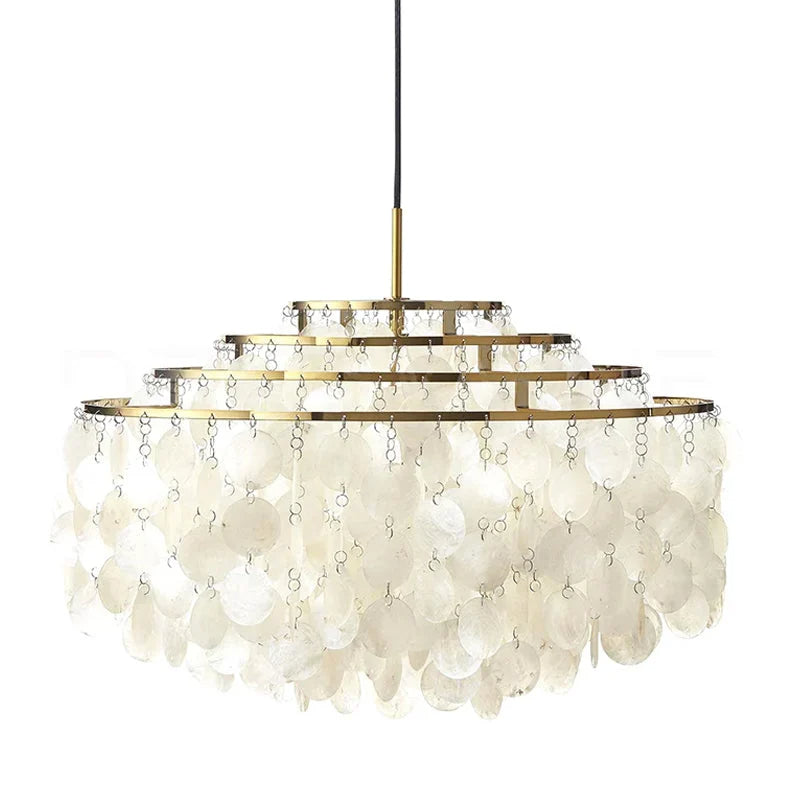 Lampadario Moderno a Forma di Conchiglia