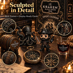 Set di Calendario Avvento Mini Bottiglie di Rum Kraken da 24 Giorni per Esposizione al Bar durante le Feste, Regalo Collezionabile per Amanti del Rum, Countdown di Natale e Decorazione Festiva