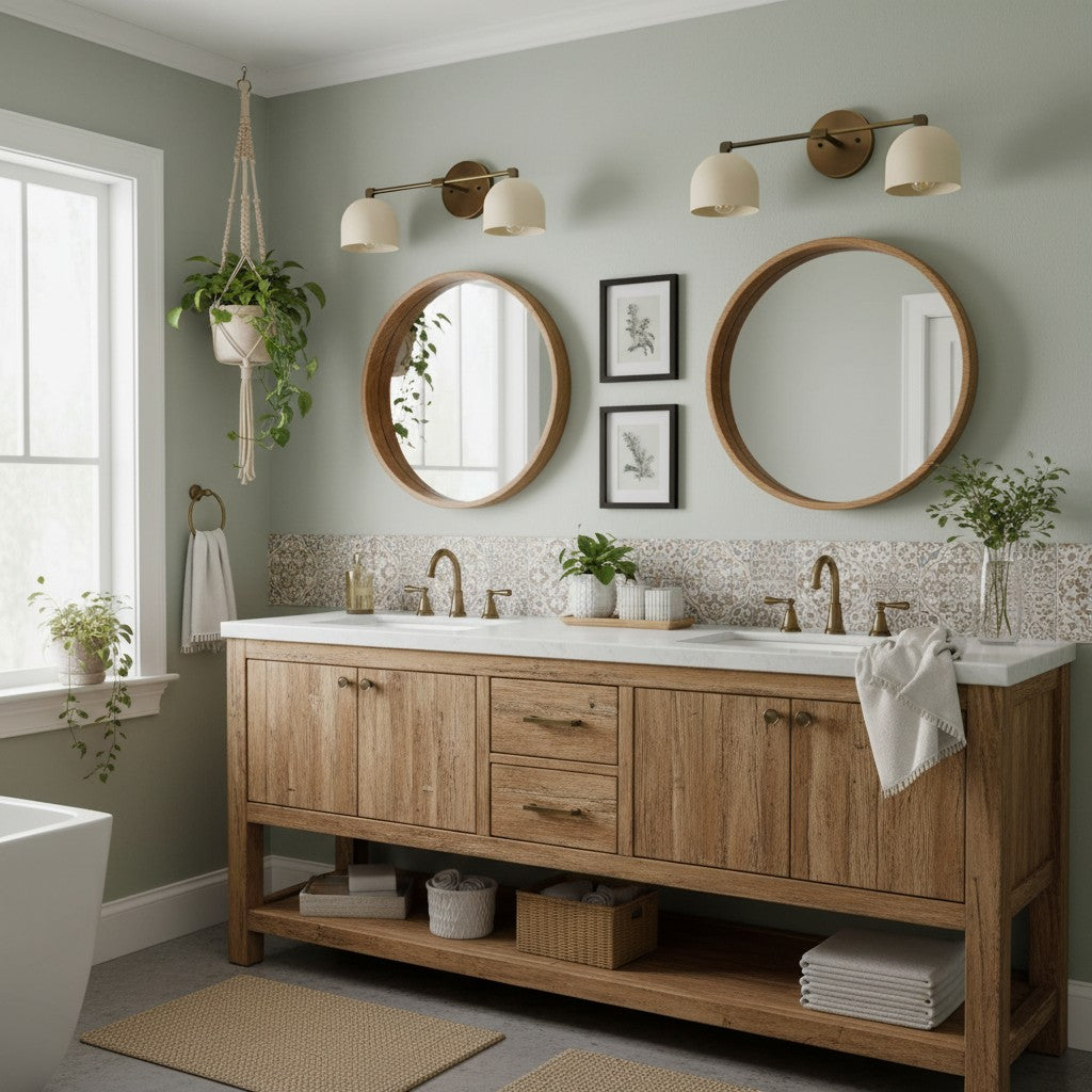 Applique da Parete in Ottone Chroma Dome per Bagno Moderno