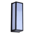 Lampada da Parete Moderna Impermeabile in Metallo Linae, Nera