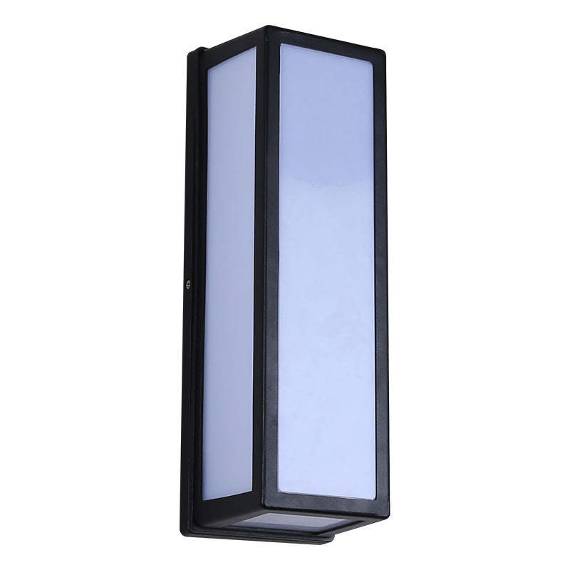Lampada da Parete Moderna Impermeabile in Metallo Linae, Nera