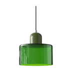 Lampada a sospensione in vetro – Elegante lampada cilindrica per ambienti accoglienti