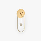 Lampada da Parete Orologio Nordic Arisha, Oro e Nero