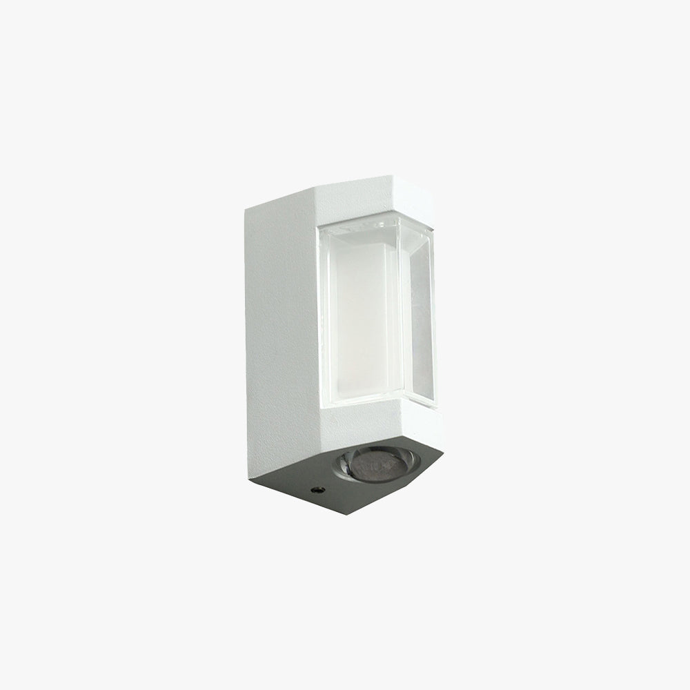 Lampada da Parete Esterno Marve Nordic Up Down, Bianco/Nero