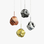Lampada a sospensione in vetro lava, 4 colori