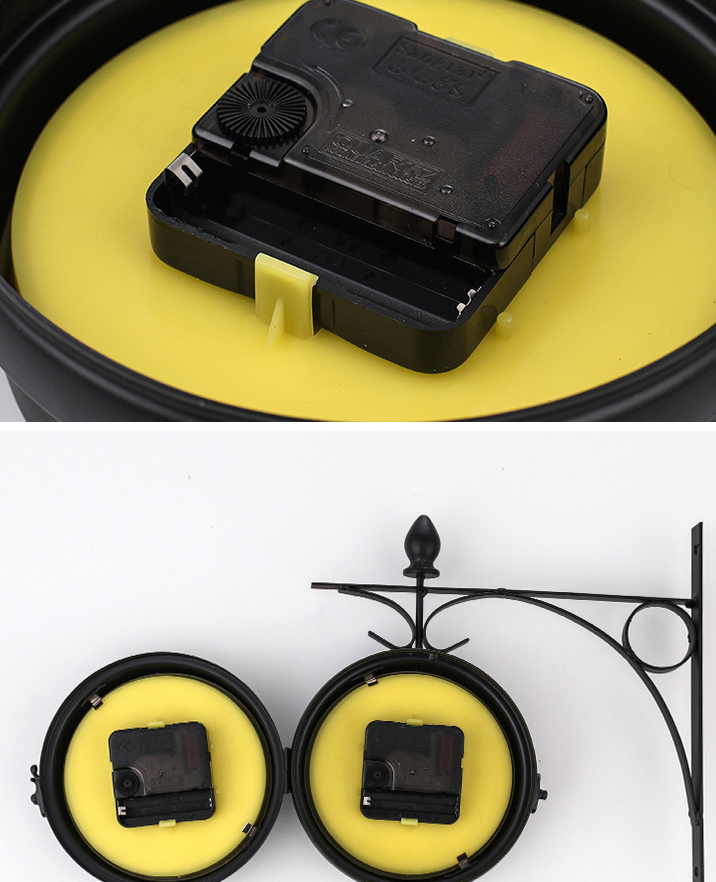 TwinTick – Orologio da parete doppio lato con visualizzazione analogica e digitale e design moderno