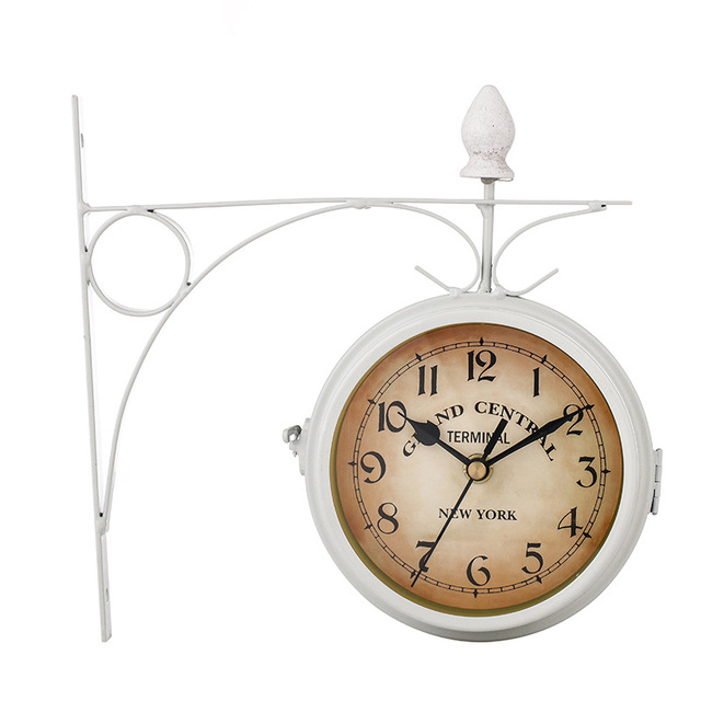 TwinTick – Orologio da parete doppio lato con visualizzazione analogica e digitale e design moderno