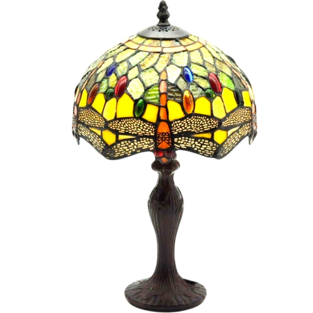 Lampada da Tavolo Tiffany 10" Drago Verde Minster