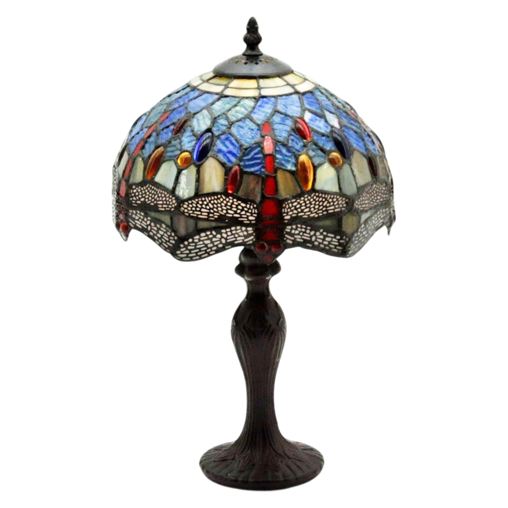 Lampada da Tavolo Tiffany 10" Drago Blu Minster