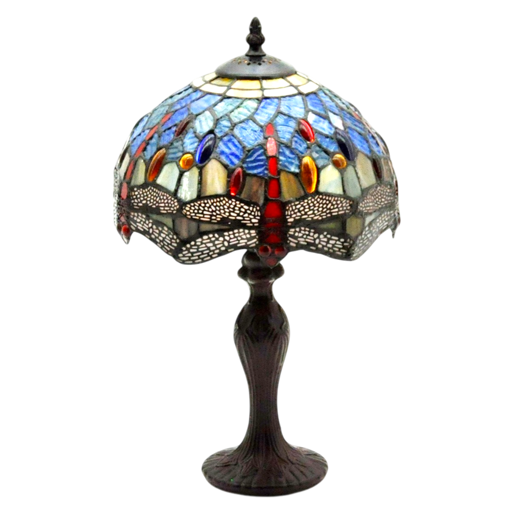 Lampada da Tavolo Tiffany 10" Drago Blu Minster