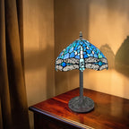 Lampada da tavolo Minster Tiffany 10" Libellula Blu