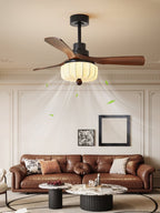 Elira Vintage Ventilatore da Soffitto con Luce