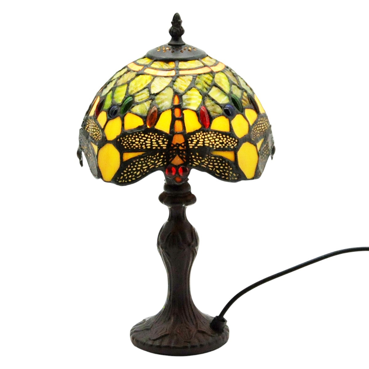 Lampada da Tavolo Tiffany Drago Verde Minster 20cm