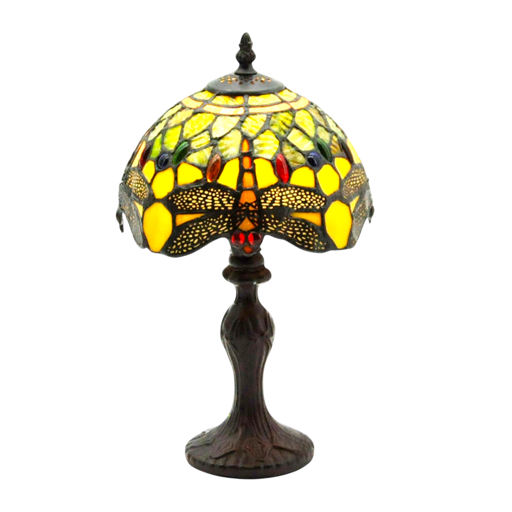 Lampada da Tavolo Tiffany Drago Verde Minster 20cm