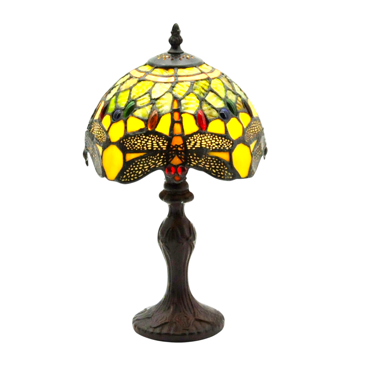 Lampada da Tavolo Tiffany Drago Verde Minster 20cm