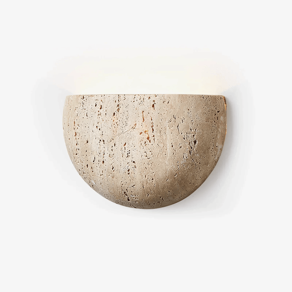 Applique in Pietra Wabi Sabi con Illuminazione Ambientale Soffusa