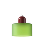 Lampada a sospensione in vetro – Elegante lampada cilindrica per ambienti accoglienti