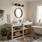 Applique da Parete in Ottone Chroma Dome per Bagno Moderno