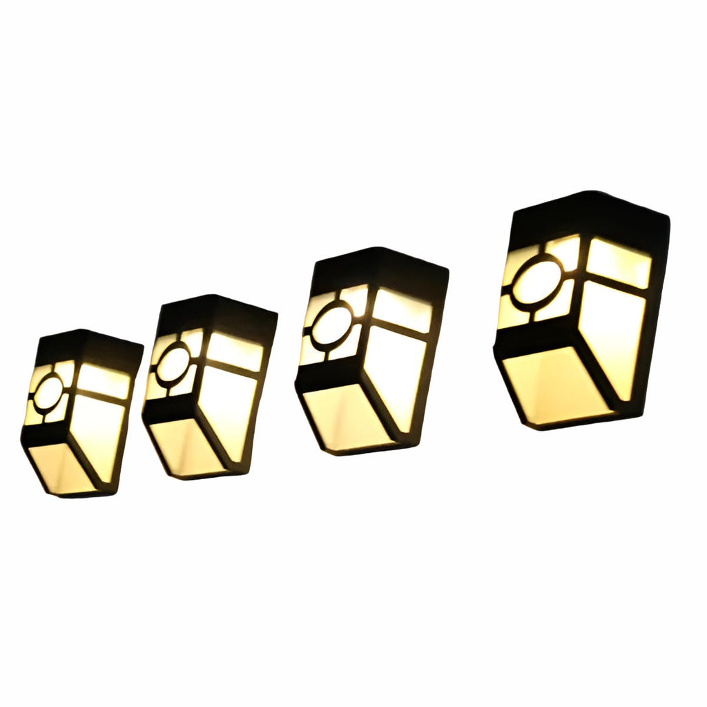 Lampada da parete solare a LED – Risparmio energetico e resistente alle intemperie | Set da 2 per esterni