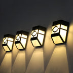 Lampada da parete solare a LED – Risparmio energetico e resistente alle intemperie | Set da 2 per esterni