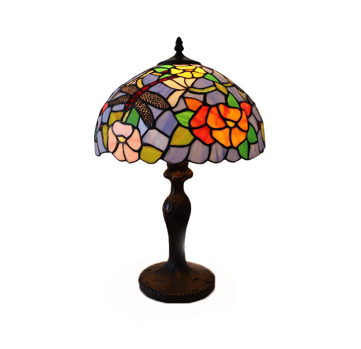 Lampada da Tavolo Dragonfly Tiffany 12" Minster Keswick