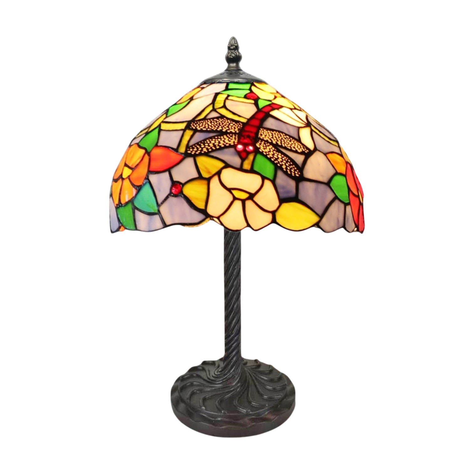 Lampada da Tavolo Dragonfly Tiffany 10" Minster Keswick