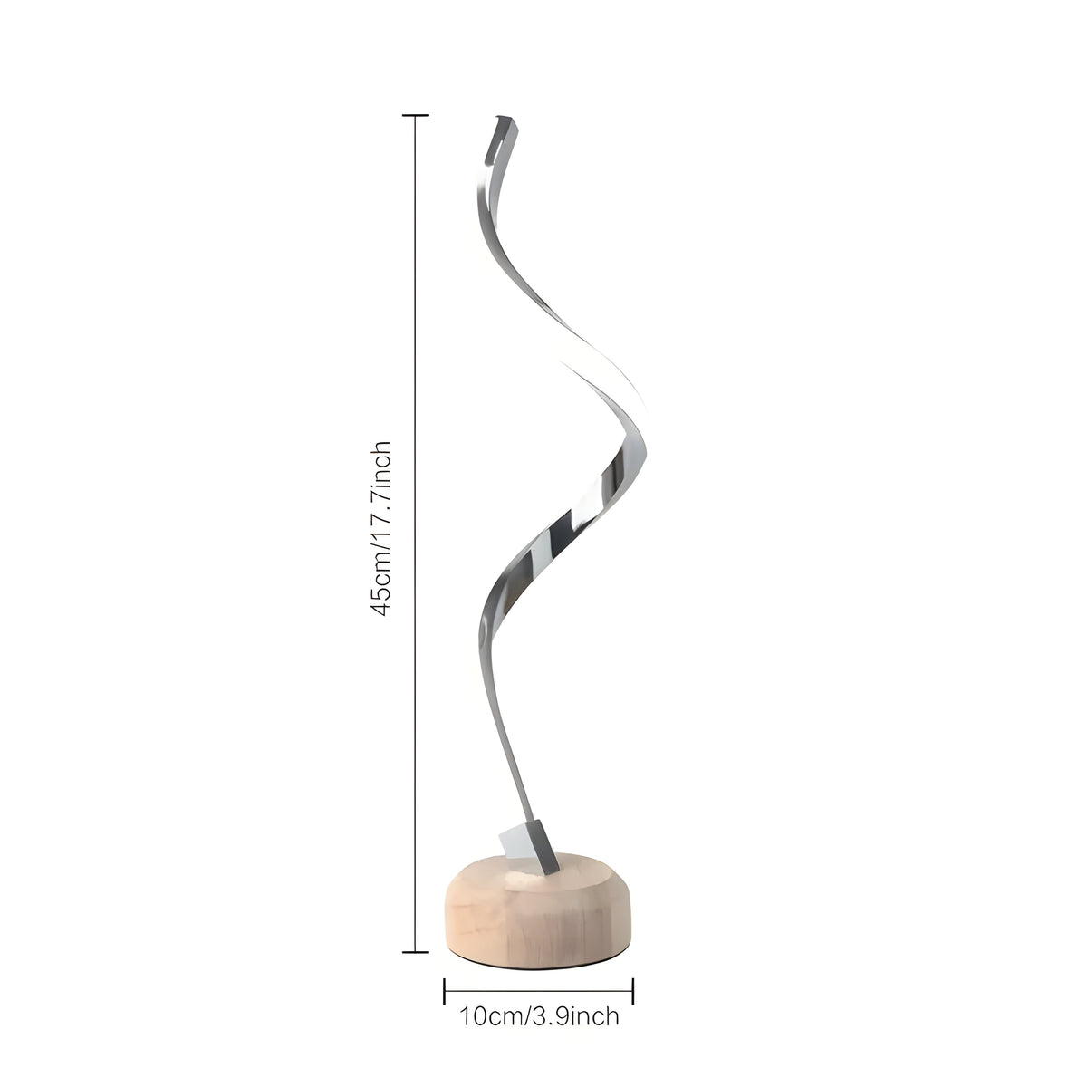 RusticGlow Lampada – Moderna Lampada da Tavolo LED in Legno