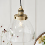 Lampadario in Ottone Hansen